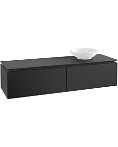 Villeroy & Boch Legato meuble sous-vasque B67400PD 160x38x50cm, Black Matt Lacquer