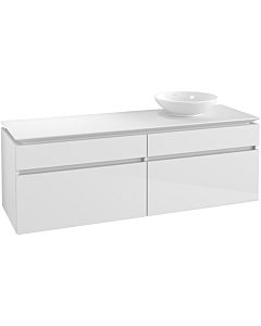Villeroy & Boch Legato Waschtischunterschrank B67500DH 160x55x50cm, Glossy White