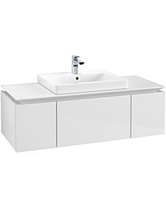 Villeroy & Boch Legato Waschtischunterschrank B68200DH 120x38x50cm, Glossy White