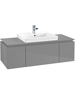 Villeroy & Boch Legato Waschtischunterschrank B68200FP 120x38x50cm, Glossy Grey