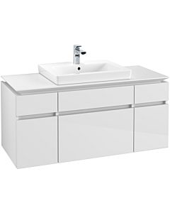 Villeroy & Boch Legato Waschtischunterschrank B68300DH 120x55x50cm, Glossy White