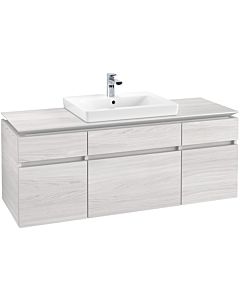 Villeroy & Boch Legato vanity unit B68500E8 140x55x50cm, White Wood