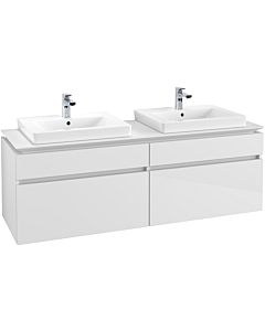 Villeroy & Boch Legato Waschtischunterschrank B69300DH 160x55x50cm, Glossy White