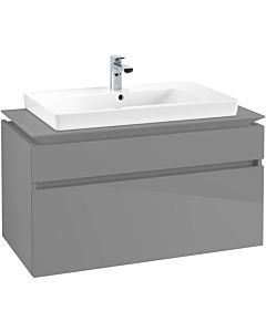 Villeroy & Boch Legato Waschtischunterschrank B69500FP 100x55x50cm, Glossy Grey