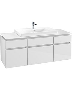 Villeroy & Boch Legato Waschtischunterschrank B69900DH 140x55x50cm, Glossy White