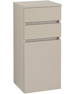 Villeroy & Boch Legato cabinet côté B72800VK de 40x87x35cm, LH, Soft Grey