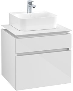 Villeroy & Boch Legato Waschtischunterschrank B73200DH 60x55x50cm, Glossy White