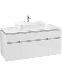 Villeroy & Boch Legato Waschtischunterschrank B75800DH 120x55x50cm, Glossy White