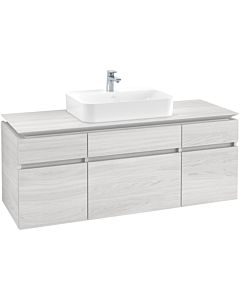Villeroy & Boch Legato vanity unit B76000E8 140x55x50cm, White Wood