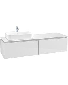Villeroy & Boch Legato Waschtischunterschrank B76300DH 160x38x50cm, Glossy White