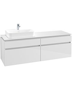 Villeroy & Boch Legato Waschtischunterschrank B76400DH 160x55x50cm, Glossy White