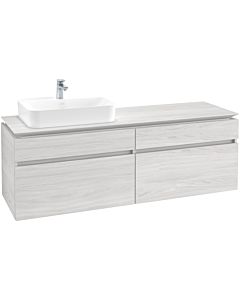 Villeroy & Boch Legato vanity unit B76400E8 160x55x50cm, White Wood