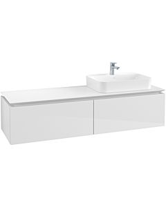 Villeroy & Boch Legato Waschtischunterschrank B76500DH 160x38x50cm, Glossy White