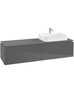 Villeroy & Boch Legato Waschtischunterschrank B76500FP 160x38x50cm, Glossy Grey