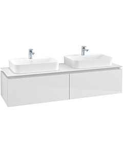 Villeroy & Boch Legato Waschtischunterschrank B76700DH 160x38x50cm, Glossy White