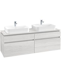 Villeroy & Boch Legato Waschtischunterschrank B76800E8 160x55x50cm, White Wood