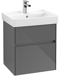 Villeroy & Boch Collaro Waschtischunterschrank C00700FP 51x54,6x41,4cm, Glossy Grey