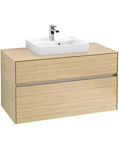 Villeroy & Boch Collaro Villeroy & Boch C01600VJ 100x54.8x50cm, lavabo au milieu, Nordic Oak