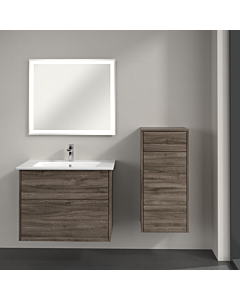 Villeroy & Boch Finero side cabinet C53101RK 2000 drawer, 404 x 866 x 352 mm, Stone Oak, hinged on the right