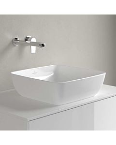 Villeroy & Boch Artis vasque à poser 417841RW 41x41cm, sans trou pour robinetterie, sans trop-plein, Stone White C-plus