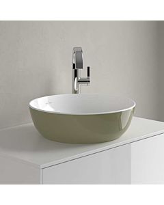 Villeroy und Boch Artis Vasque à poser 417943BCS8 430 x 430 x 130 mm, sans trop-plein, vert sauge