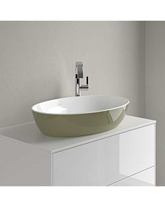 Villeroy und Boch Artis vasque à poser 419861BCS8 61x41cm, sans trou pour robinetterie, sans trop-plein, vert sauge
