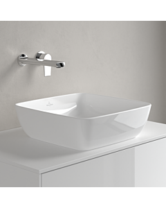 Villeroy & Boch Artis Aufsatzwaschtisch 417841R1 41 x 41 cm, ohne Hahnloch/Überlauf Weiß CeramicPl.