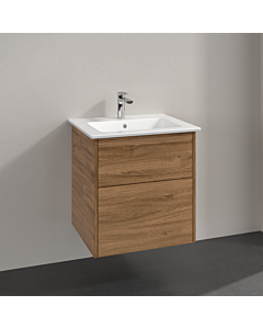 Villeroy & Boch Finero Meubles set S00500RHR1 lavabo avec meuble, Kansas Oak, 2 tiroirs