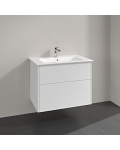 Villeroy & Boch Finero washbasin with vanity unit 80 cm S00502DHR1 Glossy White , 2 drawers