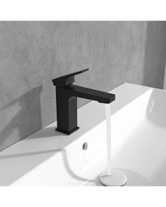 Villeroy und Boch Architectura Square mitigeur lavabo TVW125001000K5 avec tirant garniture de vidange , noir mat