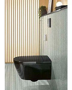Villeroy & Boch ViClean I100 Dusch-WC V0E100S0 385x595mm Oval Glossy Black CeramicPlus