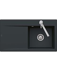Villeroy und Boch Subway sink 335102KD basin right, waste set with eccentric actuation, Fossil