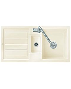 Villeroy und Boch sink 330401AM with waste set and manual operation, Almond