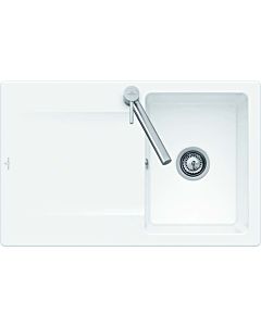 Villeroy und Boch sink 33341FFU with waste set and manual operation, Ivory