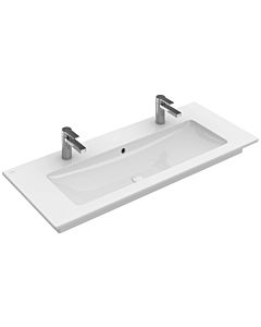 Villeroy und Boch Venticello furniture washbasin 4104CKRW 120x50cm, stone white C-plus, 2 tap holes, with overflow