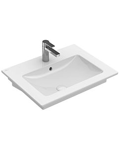 Villeroy und Boch Venticello washbasin 412460RW 60x50cm, stone white C-plus, with tap hole, with overflow