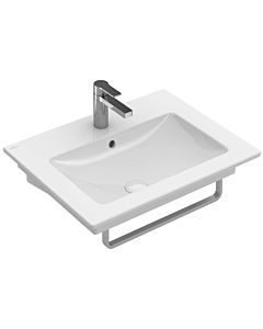 Villeroy und Boch Venticello washbasin 412467RW 65x50.5cm, stone white C-plus, without tap hole, with overflow