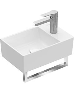 Villeroy & Boch Memento 2.0 Handwaschbecken  43234001 40x26cm, 1 Hahnloch, ohne Überlauf, Weiß