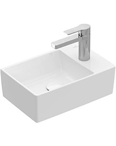Villeroy & Boch Memento 2.0 Handwaschbecken  43234G01 40x26cm, 1 Hahnloch, ohne Überlauf, Weiß