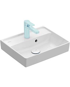 Villeroy und Boch Collaro Hand washbasin 433445RW with overflow, 45x37cm, stone white C-plus