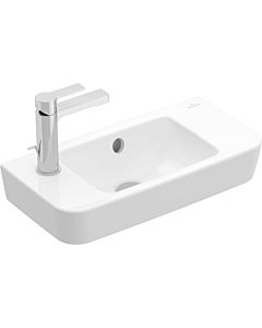 Villeroy und Boch O.novo lave-mains 4342R501 50x25cm, trou à droite , pré-perforé à gauche, débordement, blanc