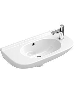 Villeroy und Boch O.NOVO Compact lave-mains 53615301 50 x 25 cm, avec trop-plein, trou à droite , blanc
