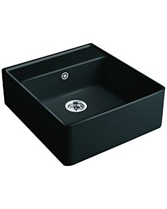 Villeroy und Boch single basin sink 632061AM waste set, manual operation, mounting kit, Almond