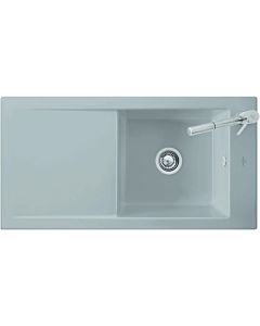Villeroy und Boch sink 67902FRW with waste set and eccentric actuation, stone white