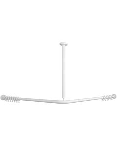 Villeroy und Boch Vicare function shower rail 92170668 100 x 100 cm, white, for curtains, across corners