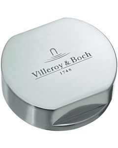 Villeroy und Boch cap 940526L7 brass, brushed stainless steel, round, for single rotary handle