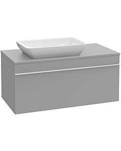 Venticello Villeroy und Boch vasque A94705MS 95,7 x 43,6 x 50,2 cm, meuble-lavabo gauche, poignée en cuivre, White Matt