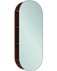 Villeroy und Boch étagère miroir Antheus B30600PV 60 x 140 x 17,8 cm, 4 étagères de chaque côté, noyer américain