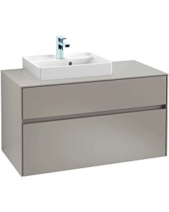 Collaro Villeroy und Boch vasque C01400RH 100x54.8x50cm, meuble sous-vasque gauche, chêne Kansas