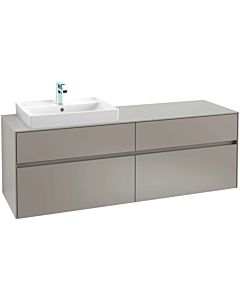 Collaro Villeroy und Boch vasque C02200RK 160x54.8x50cm, meuble sous-vasque gauche, Stone Oak